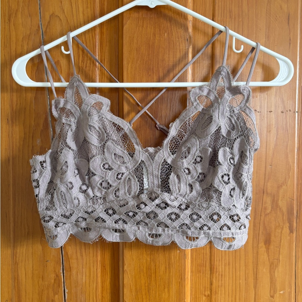 Boutique Lace Bralette with Floral Design
